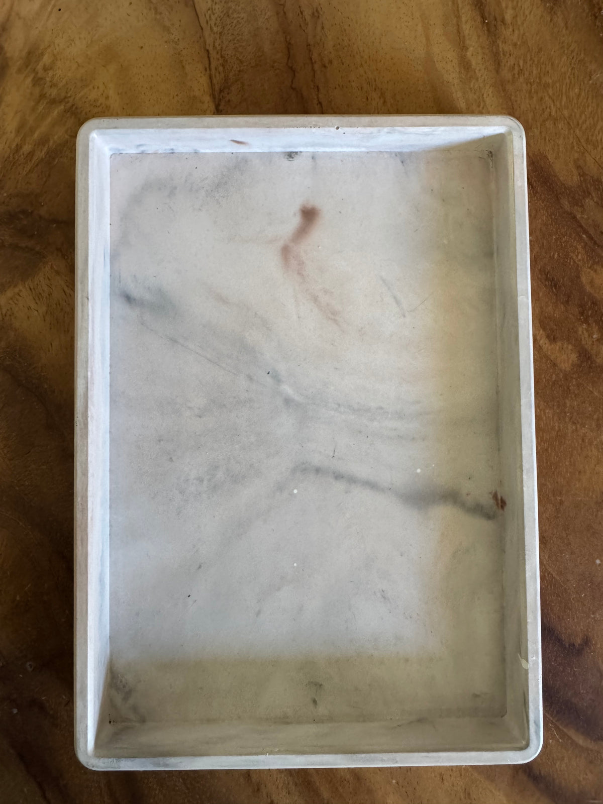 Bandeja rectangular bordes delgados