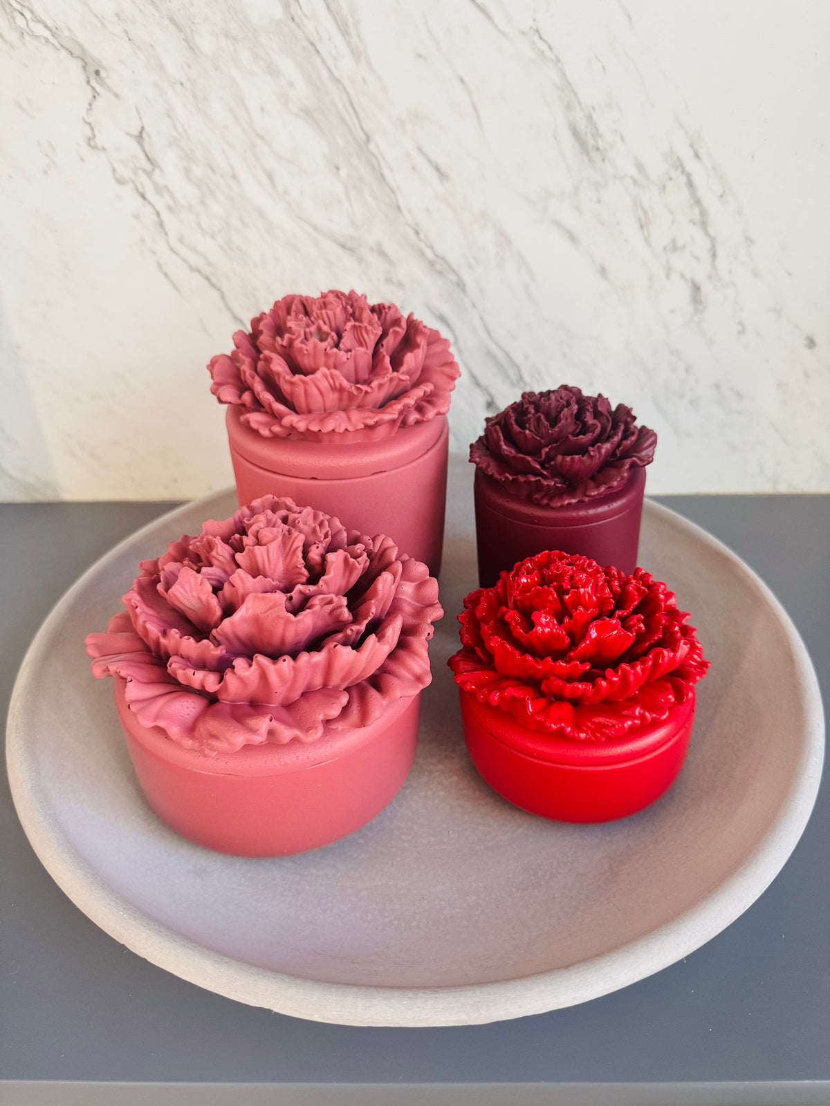 Tarro de vela “Dulce Clavel” 15oz