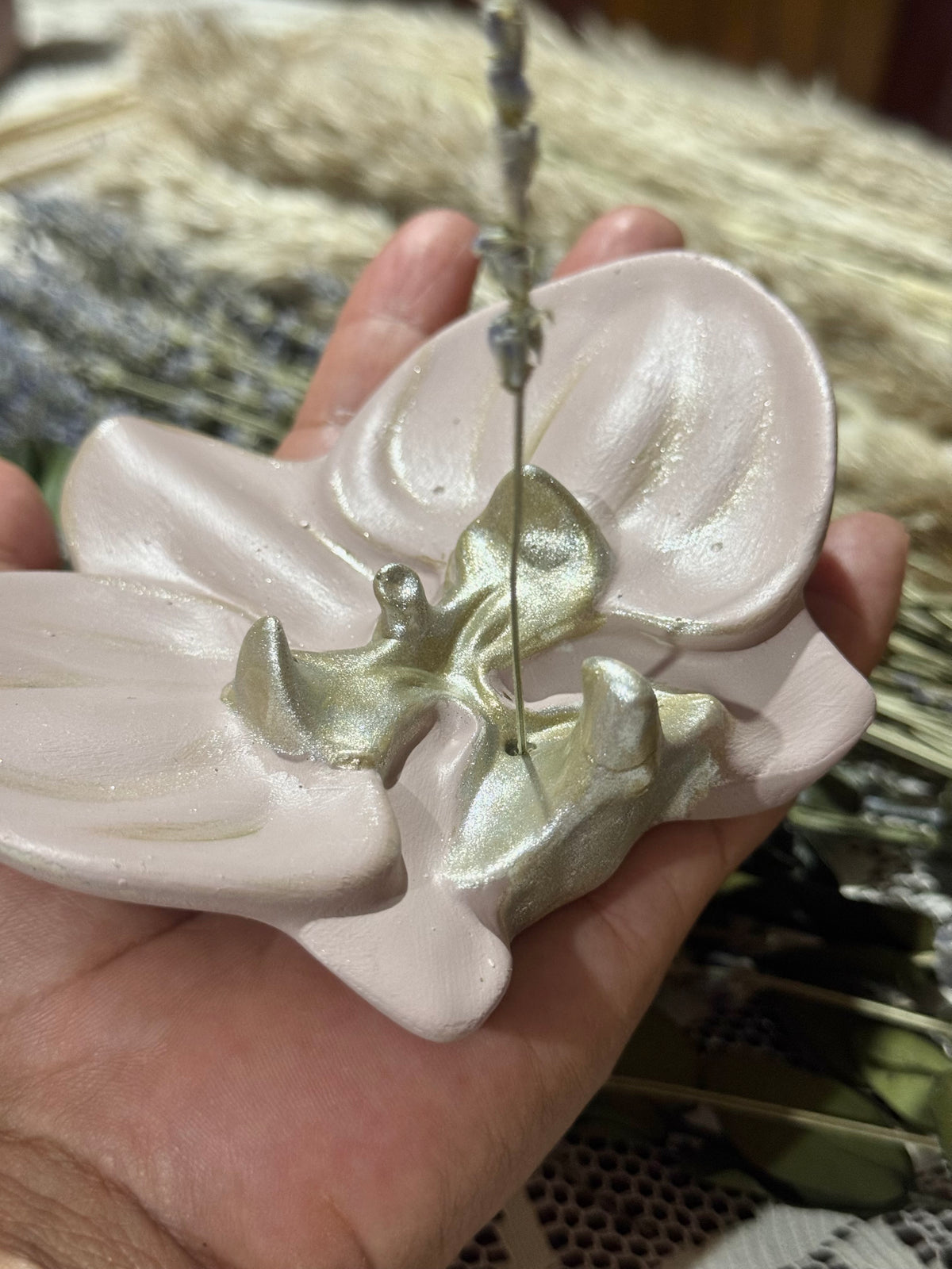 Porta incienso Flor de Orquídea