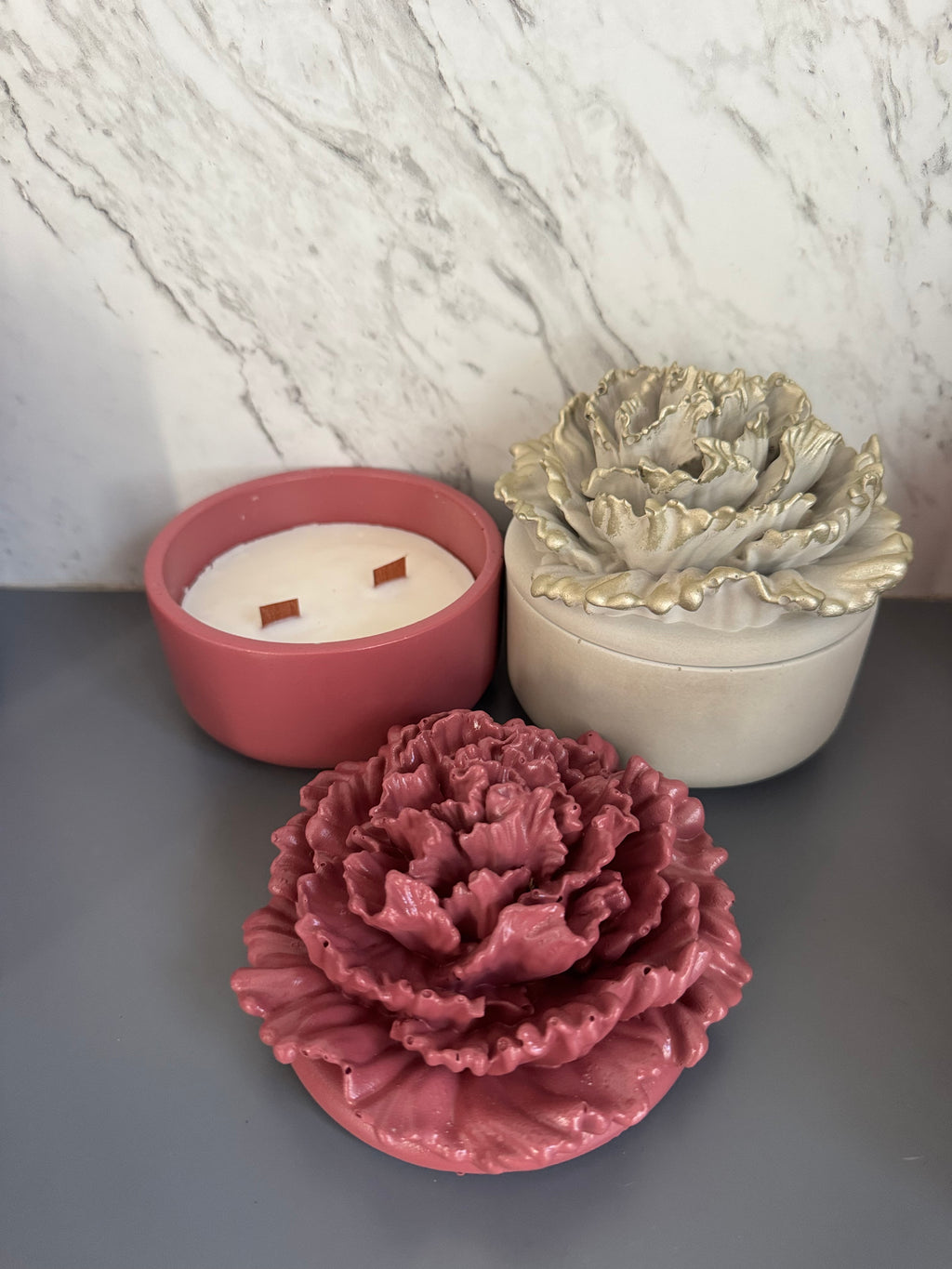 Tarro de vela “Dulce Clavel” 9 oz