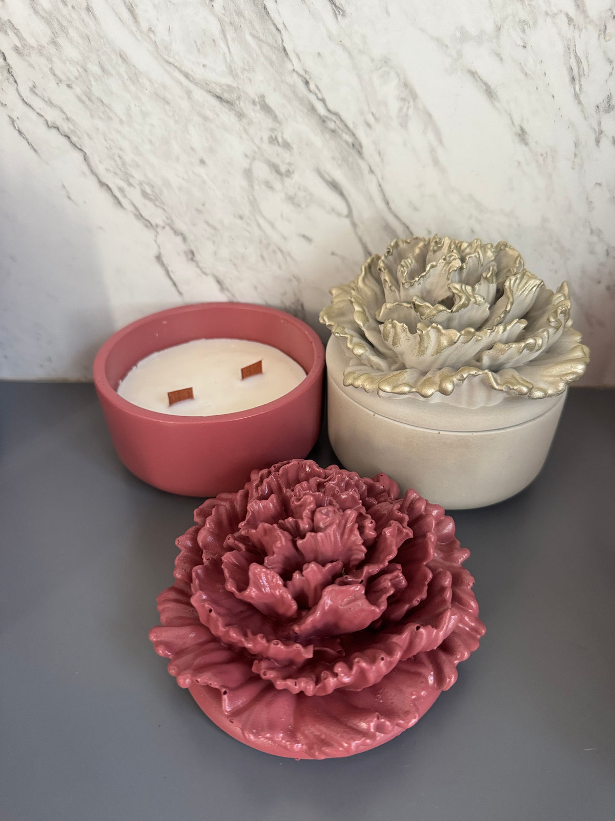 Tarro de vela “Dulce Clavel” 9 oz