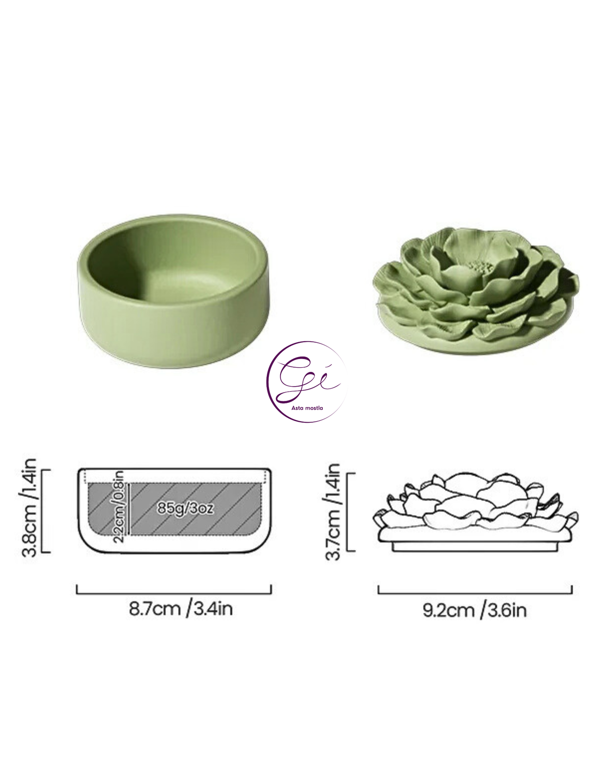 Tarro "Susurros de Camelia" 3oz