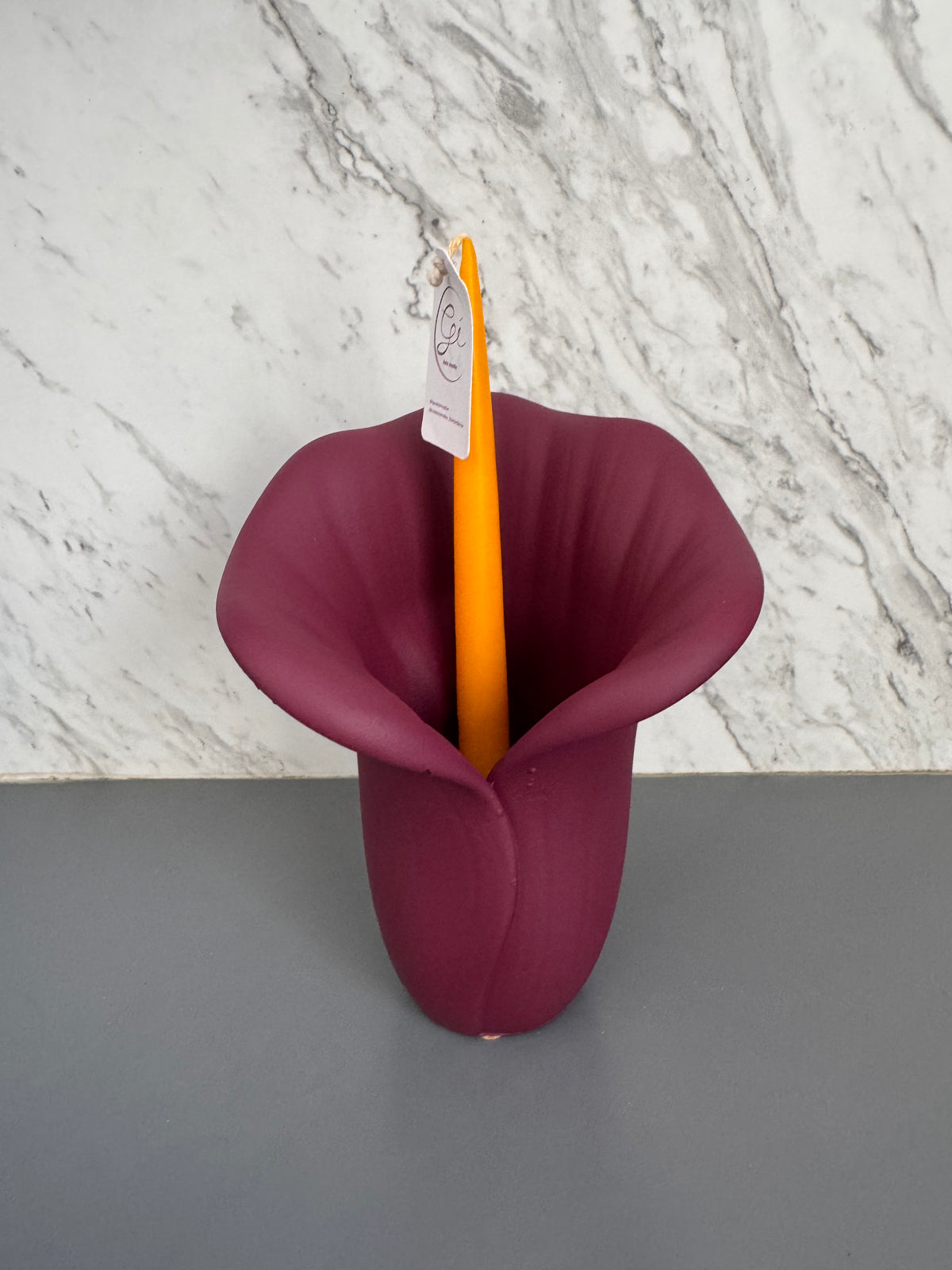 Porta vela ¨Flor de Cala” chico