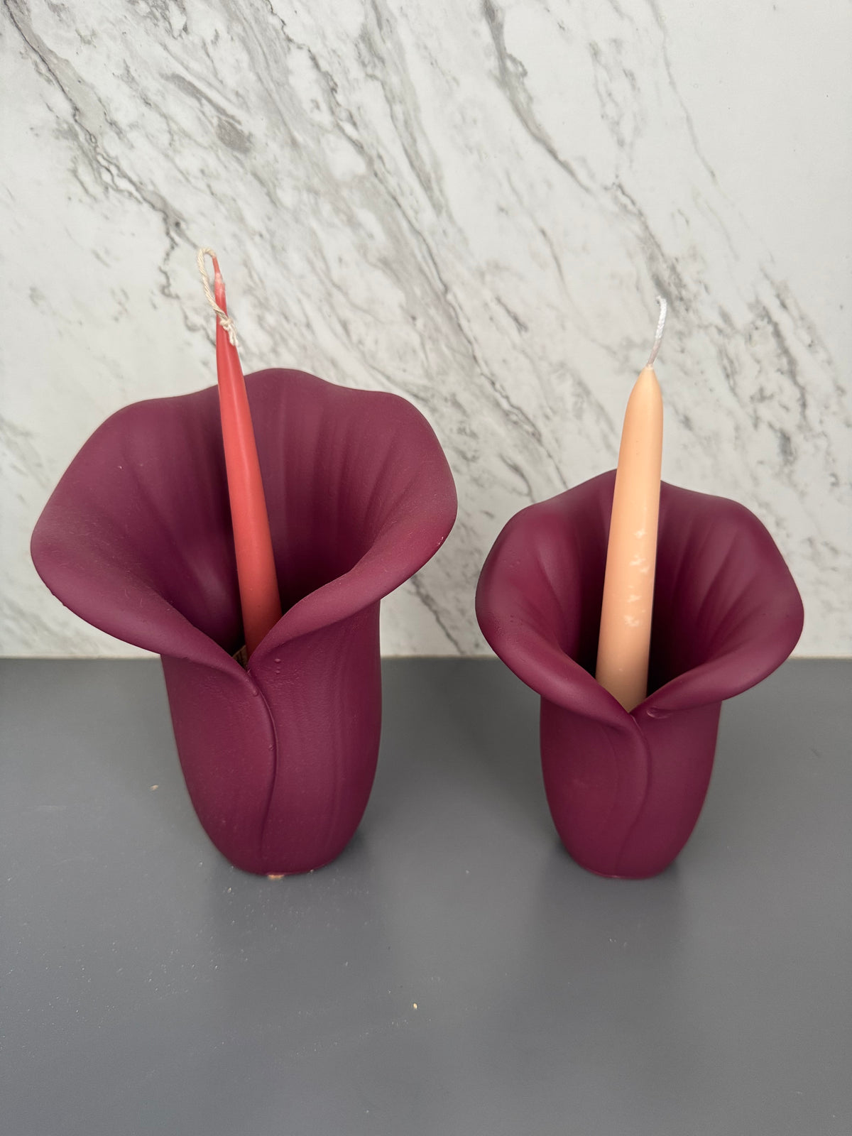 Porta vela ¨Flor de Cala” chico