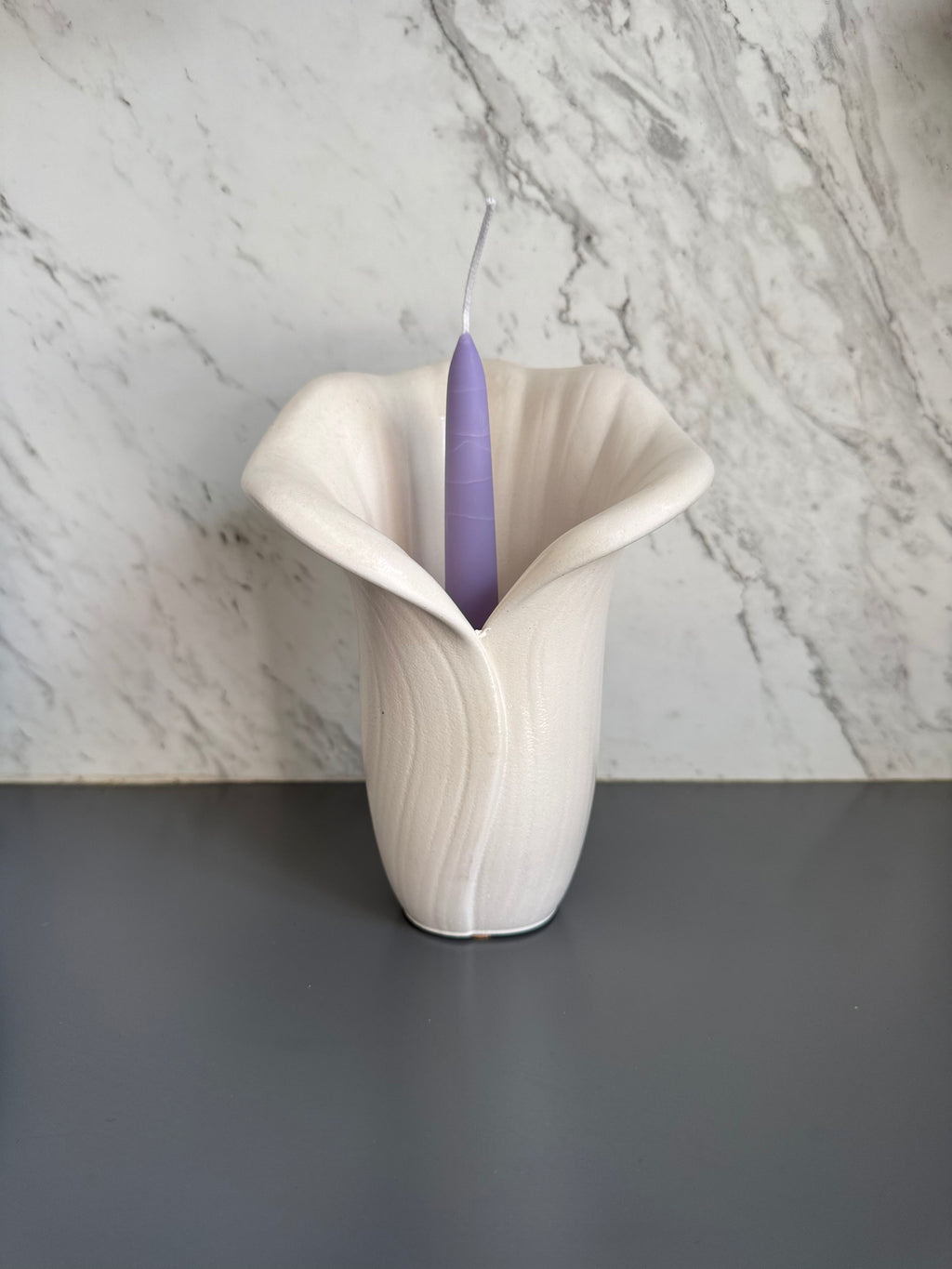 Porta velas “Flor de Cala” grande