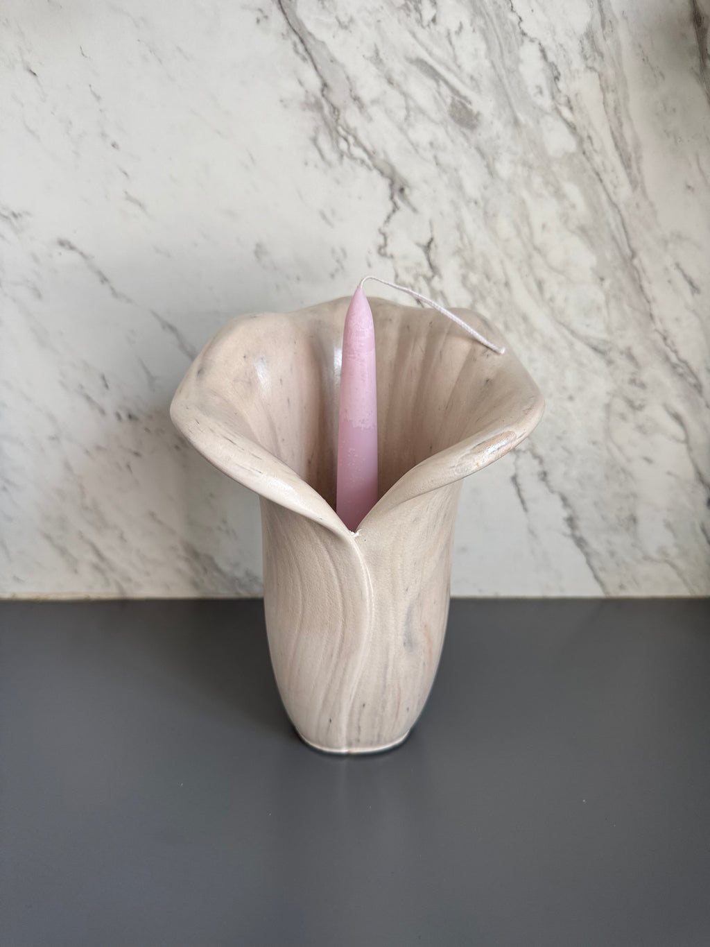 Porta velas “Flor de Cala” grande